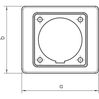 Obo Cee mellemflange 32 a 110 x 96 MM grå