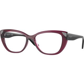 Vogue Briller VO5455 2989 53 Briller Kvinder Rød - Transparent Cherry Red - 53mm