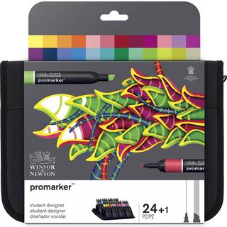 Winsor & Newton Promarker Set 24 Count Student Designer tegnebog