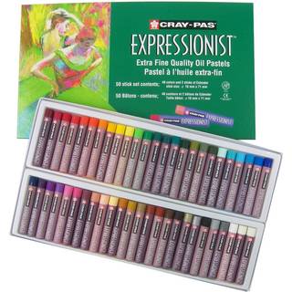 Sakura Cray -Pas Expressionist Oil Pastel Set - Bl?de oliepasteller til kunstnere - 50 pinde