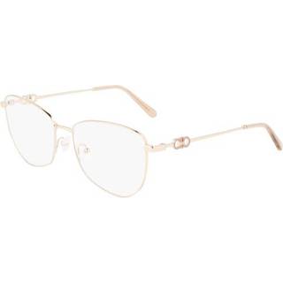 Ferragamo Kvinde SF2214 710 Optiske stel Metal Guld Geometrisk
