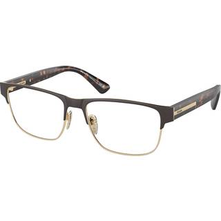 Prada Mand PR 57ZV 01U1O1 Optiske stel Metal Brun Transparent Pillow Normal