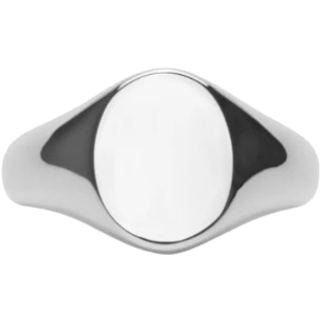 IX Studios Mini Oval Signet Ring 22 kt. Sølv DMN0299RH48 - Unisex - 925 Sterling Silver