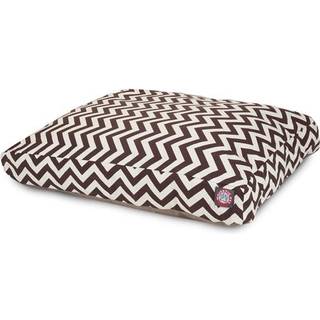 Majestic Pet Chevron rektangel hundeseng vaskbar - skridsikker komfortabel kledyrsseng - kasseseng med aftageligt vaskbart betrk - Kennelseng t