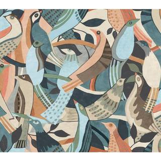 York Wallpaper Fauvist Flock AG2016