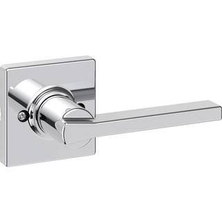 Kwikset Casey Dummy Door-h?ndtag Enkeltsidet h?ndtag til skabe Franske dobbeltd?re og pantry poleret krom ikke-drejende vendbar interi?r push/pul