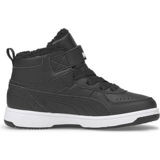 Puma Rebound Joy Fur PS Forede Sneakers, Black/White, Str. 28