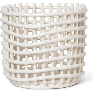 Ferm Living, Ceramic Basket - Large - Off-white