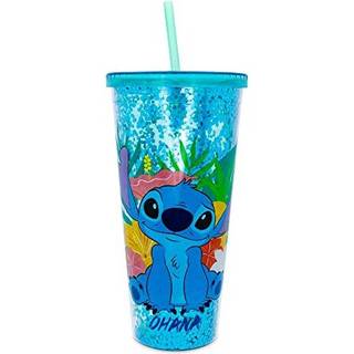 Disney Lilo & Stitch Ohana Carnival Cup med låg og halm holder 32 ounces