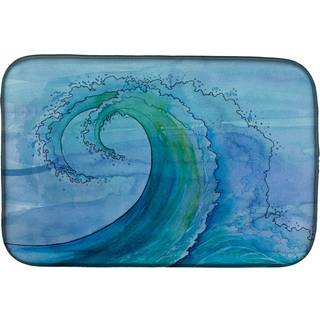 """" Caroline's Treasures Abstract Wave Dish Drying Mat 14 """" """" X 21 """" """" Multicolor """"