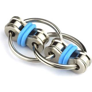 Tom's Fidgets Original Flippy Chain Fidget Toy - Perfekt til ADHD -angst og autisme - Bike Chain Fidget Stress Reducer til voksne og b?rn (1 bl?)