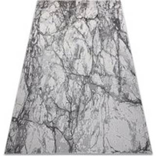 Tæppe NOBLE moderne 9962 65 marmor, sten - Strukturelle, to niveauer af fleece fløde / grå 120x170 cm