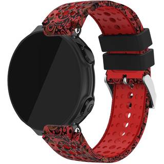 Garmin Forerunner 220/230/235/620/630 silikoneurrem - rød / sort