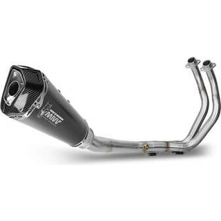 MIVV Delta Race-udstødningssystem med EG-BE Kulstof, sort, rustfrit stål