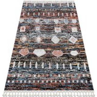 Tæppe BELLE BR36A moderne sort / lyserød kvaster 180x270 cm