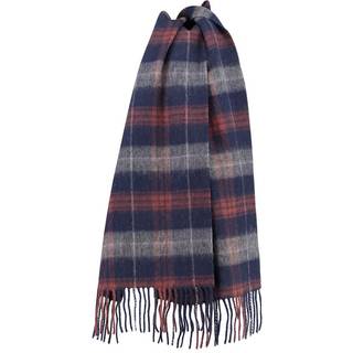 Checked wool scarf