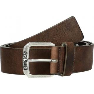 Replay Herren Gürtel braun Glattleder