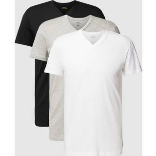 Polo Ralph Lauren 3-Pack V Neck T-Shirt White/Grey/Black