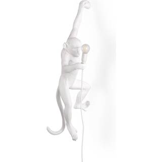 Seletti Lighting - 'Monkey' lamp hanging, left, EU plug in WHITE Resin