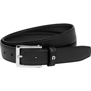 AIGNER Herren Gürtel schwarz Glattleder
