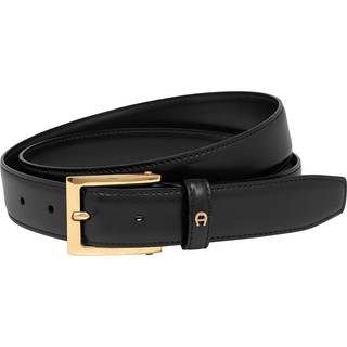 AIGNER Herren Gürtel schwarz Glattleder