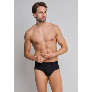 Schiesser Herren Sportslip schwarz Baumwolle & Mix unifarben