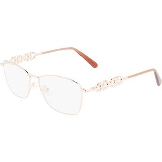 Ferragamo Kvinde SF2218 688 Optiske stel Metal Guld rose Firkantet