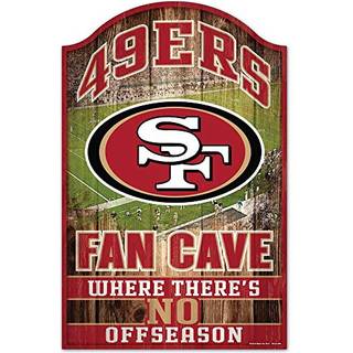 San Francisco 49ers Wood Sign - 11 """" X17 """" Fan Cave Design