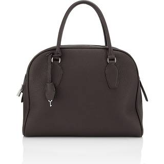 The Row India 12 leather tote bag - brown - One Size