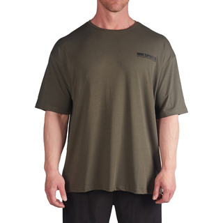 Oversize Hardcore T-shirt herre Green - Small