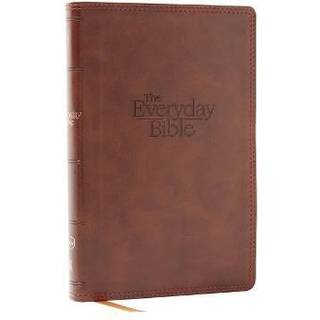 NKJV, The Everyday Bible, Brown Leathersoft, Red Letter, Comfort Print