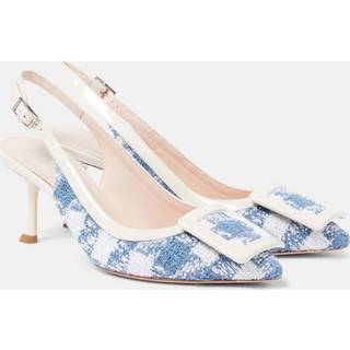 Roger Vivier Viv In The City 65 slingback pumps - white - EU 34