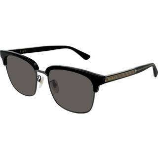 Gucci Mand GG0382S 001 Solbriller Plast Sort Grå Firkantet Normal