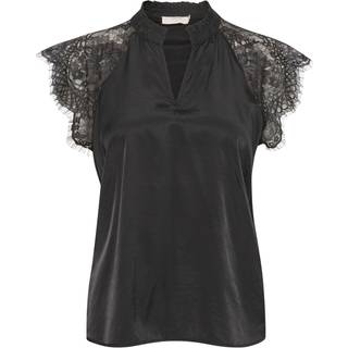 Cream Crnola Lace Blouse Bluser 10611693 Pitch Black (36)