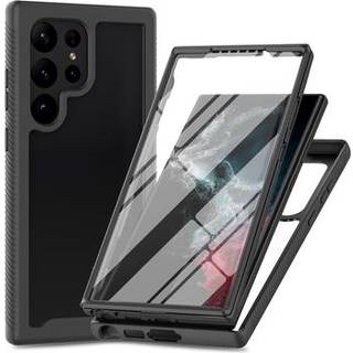 Samsung Galaxy S24 Ultra 360 Beskyttelse Cover - Sort / Klar
