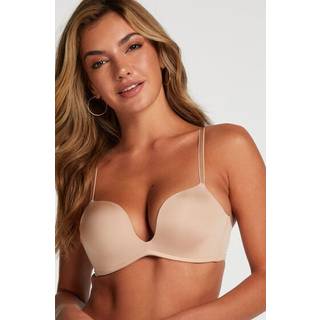 Hunkemöller Formstøbt pushup-bøjle-bh Deep-V Beige - 75A