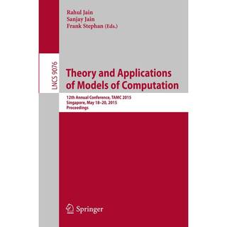 Theory and Applications of Models of Computation