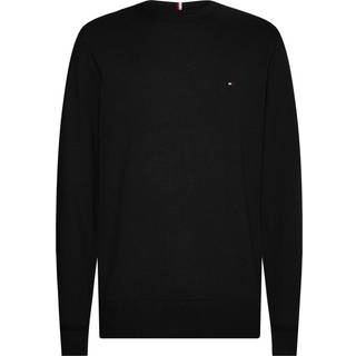 Tommy Hilfiger Pima bomulds kashmir strik - Sort - Str. 3XL - Modish.dk