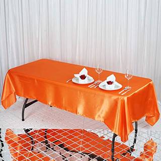 Balsacircle 60x102 tommer orange satin rektangel dug Table Cover Linned til bryllupstabellklud Party Reception Begivenheder K?kken Spisning