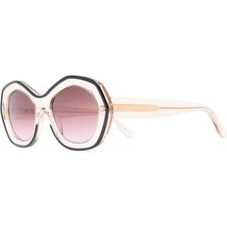 Marni Unisex Ulawun Vulcano Resin WLH Solbriller Acetat Beige Violet Oversize Normal
