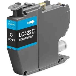 Brother LC422C cyan blækpatron - Kompatibel