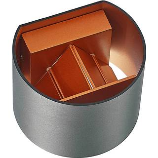 Arcchio væglampe Zuzana, rund, sort, stik, 13 cm