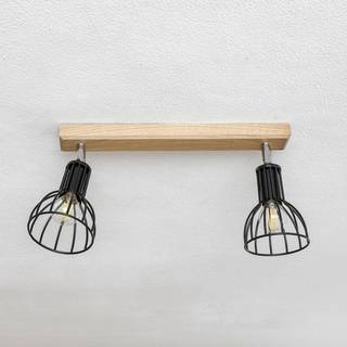 Envostar Aria loftlampe, olieret eg, 2 lyskilder