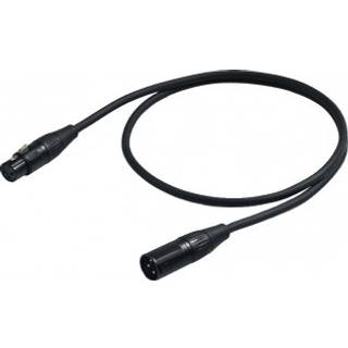 PROEL mikrofonkabel, 0,5m, sort