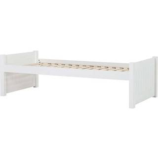 Hoppekids NOAH DELUXE - Juniorseng - 2 Mellem Gavle - 90x200cm - Fleksibel Indlægsbund - Hvid