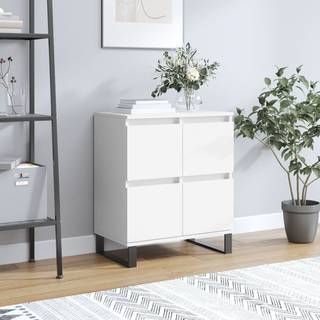 skænk 60x35x70 cm konstrueret træ hvid