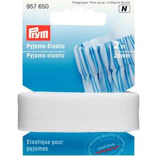 Pyjama Elastic weiß 20mm 2m - Weiss