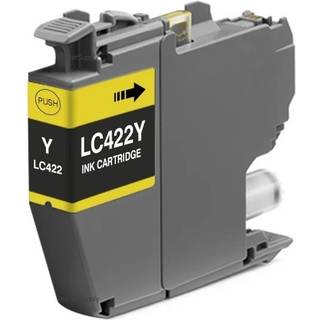 Brother LC422 Gul blækpatron 550 sider kompatibel