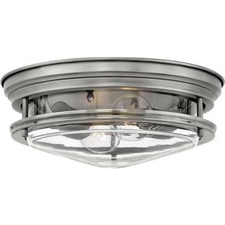 Hadrian udendørs loftslampe, antik nikkel/klar