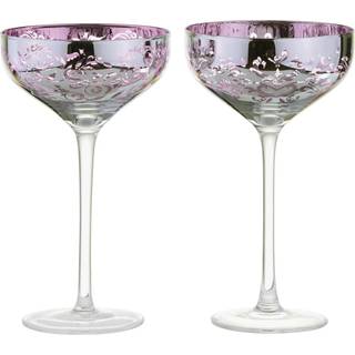 Artland Artland Set of 2 Lilac Filigree Champagne Saucers